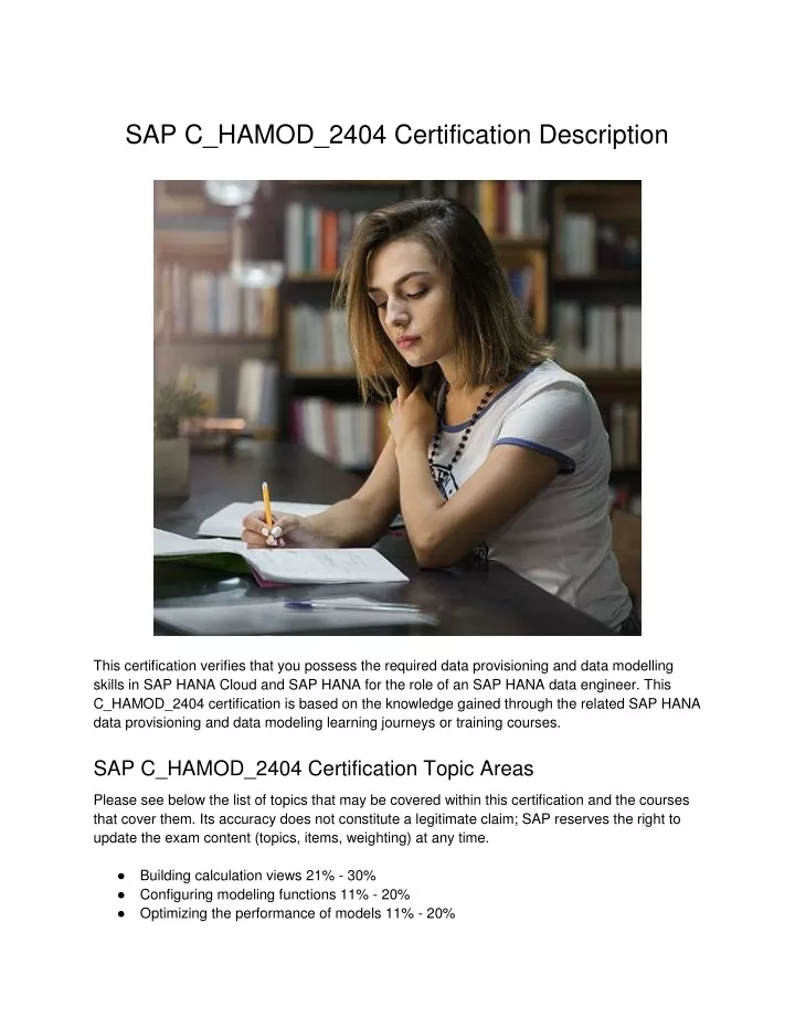 sap c hamod 2404 certification description