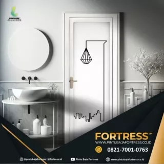 MODERN!!! WA 0821 7001 0763 (FORTRESS) Bahan Pintu Aluminium Putih di Bandar Lampung