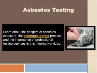 Asbestos Testing