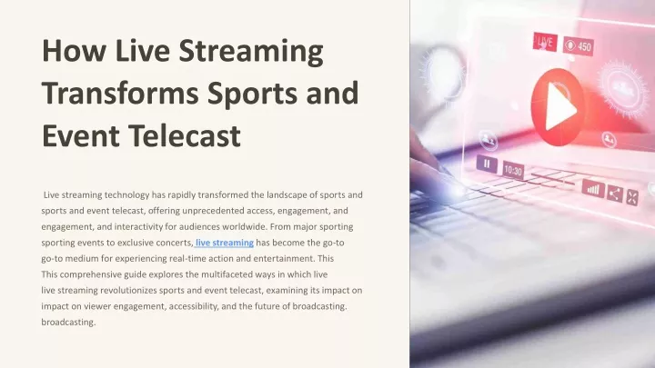 how live streaming transforms sports and event