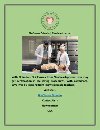 bls classes orlando newheartcpr com
