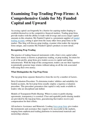 Accessing capital can frequently be a barrier for aspiring traders hoping to est