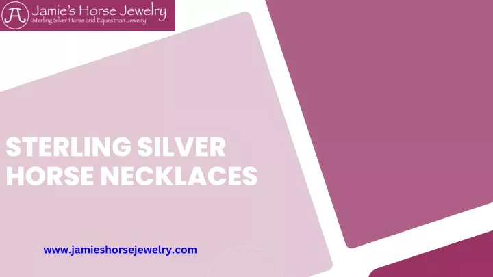 sterling silver horse necklaces