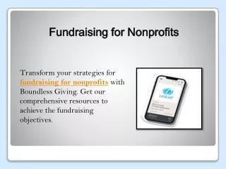 Fundraising for Nonprofits