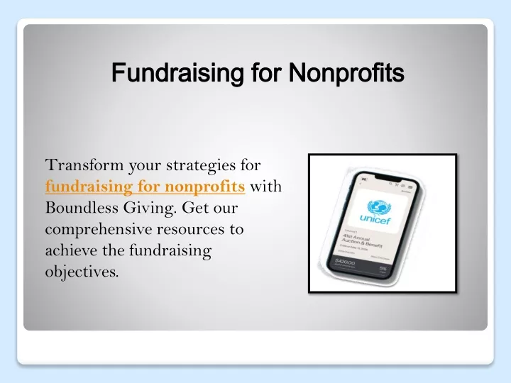 fundraising for nonprofits