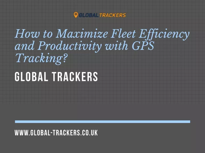 how to maximize fleet efficiency and productivity