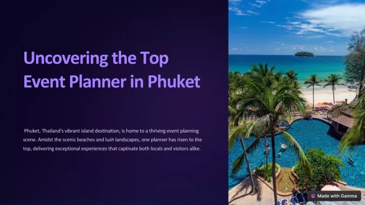 uncovering the top event planner in phuket