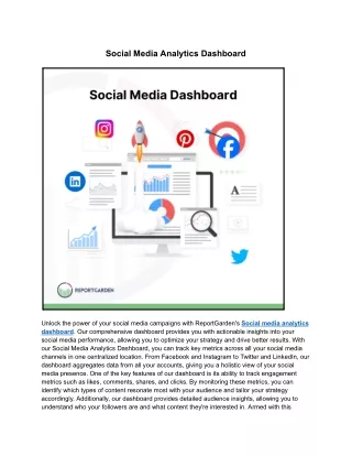 Social Media Analytics Dashboard