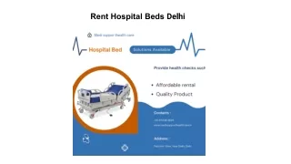 Rent Hospital Beds Delhi