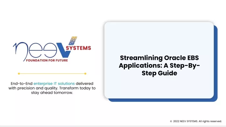 streamlining oracle ebs applications a step by step guide