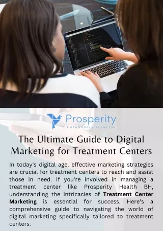 The Ultimate Guide to Digital Marketing for Treatment Centers