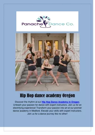 learn hip hop dance Oregon | Panache Dance Co.