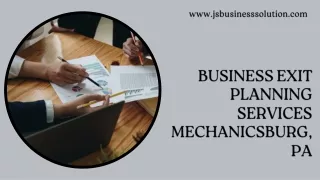 Business Exit Planning Services Mechanicsburg, PA