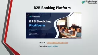 B2B Booking Platform