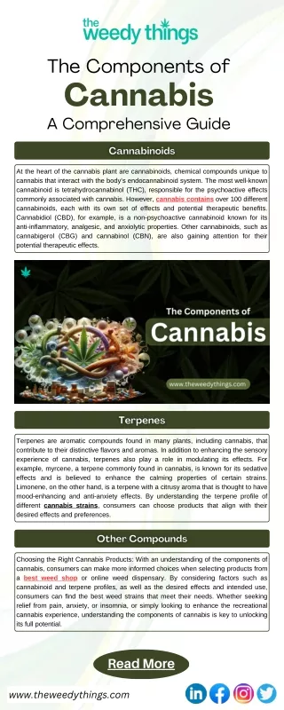 The Components of Cannabis A Comprehensive Guide