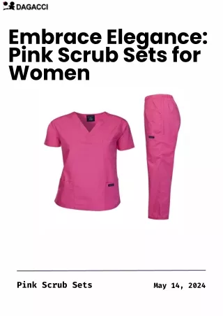 Pink Scrubs Set: Elevate Your Style in Healthcare