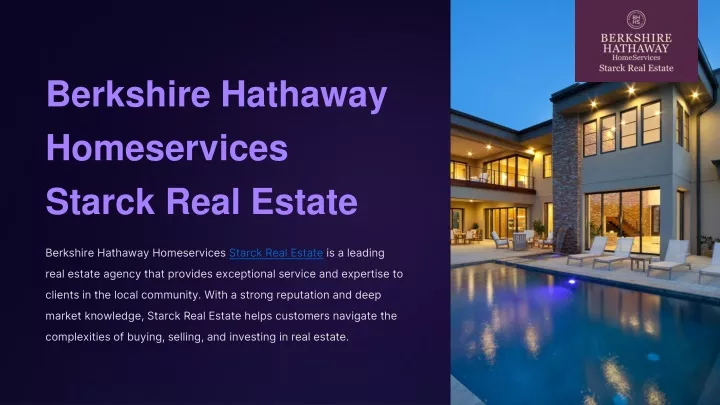 berkshire hathaway homeservices starck real estate