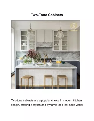 Two-Tone Cabinets