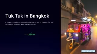 Tuk tuk in Bangkok