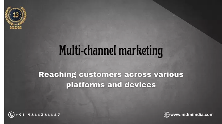 multi channel marketing