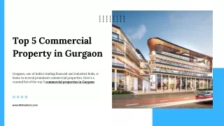 Top 5 Commercial Property in Gurgaon