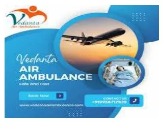 Vedanta Air Ambulance Service in Hyderabad - Life-Saving wings