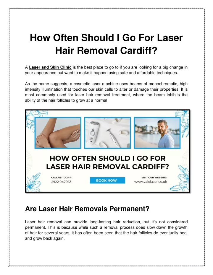 how often should i go for laser hair removal