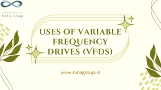 Key Applications of Variable Frequency Drives (VFDs)