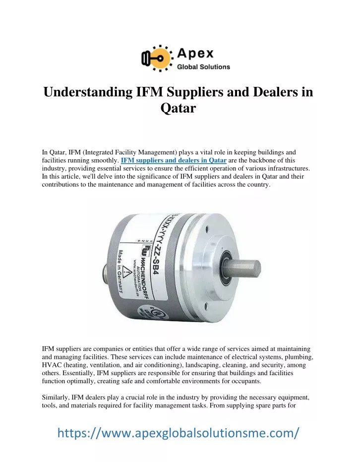 understanding ifm suppliers and dealers in qatar