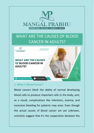 WHAT ARE THE CAUSES OF BLOOD CANCER IN ADULTS