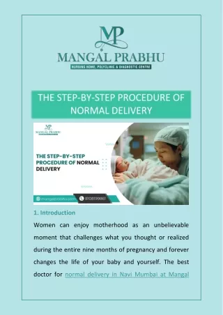 THE STEP-BY-STEP PROCEDURE OF NORMAL DELIVERY