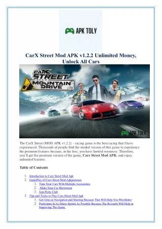 CarX Street Mod APK v1.2.2 Unlimited Money, Unlock All Cars