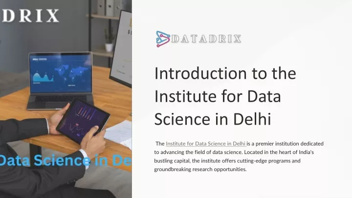 introduction to the institute for data science