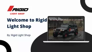 Light Up Your Adventure Shop Rigid Driving Lights at Rigid Light Shop