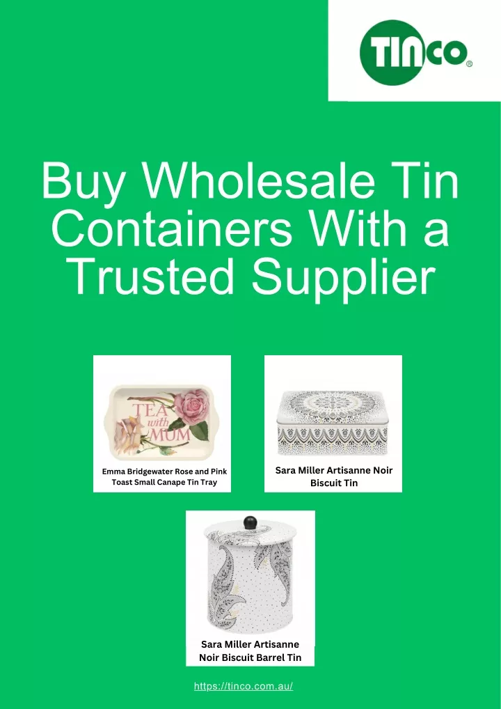 buy wholesale tin containers with a trusted