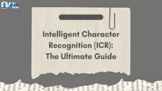 intelligent character recognition