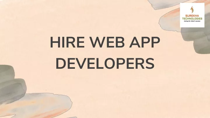 hire web app developers