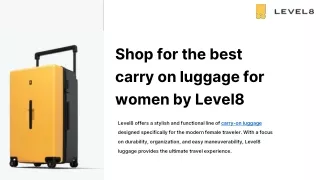 Shop for the Best Carryon Luggage Set by Level8