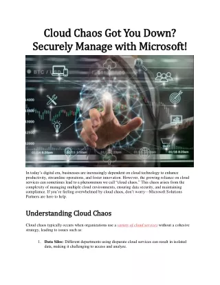 Cloud Chaos Got You Down, Securely Manage with Microsoft