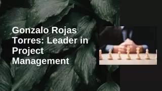 Gonzalo Rojas Torres: The Architect of Project Management Success