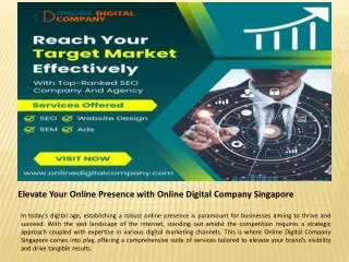 Online Digital Company Singapore