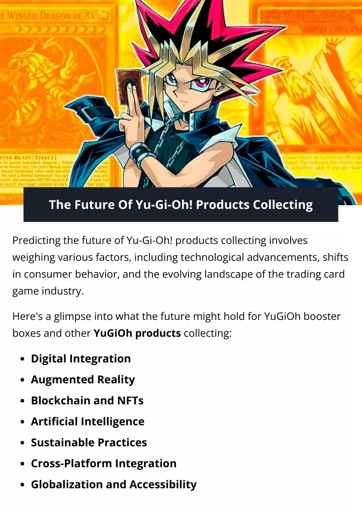 the future of yu gi oh products collecting