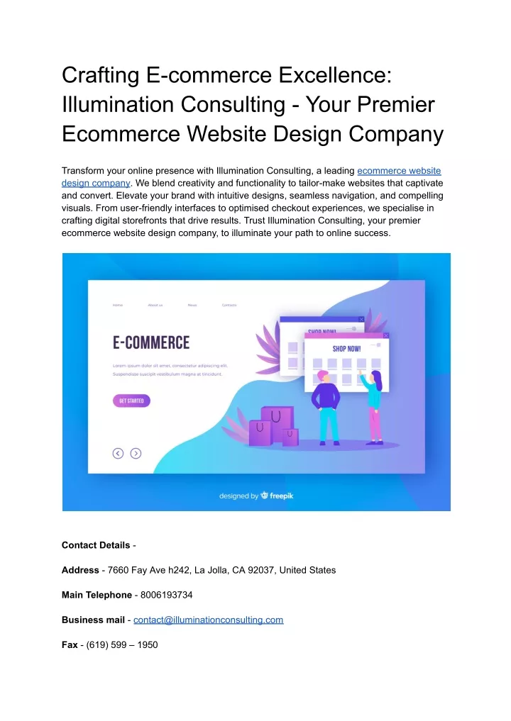 crafting e commerce excellence illumination