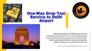 one way drop taxi service to delhi airport