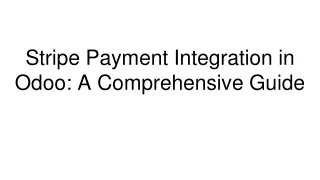 Stripe Payment Integration in Odoo_ A Comprehensive Guide