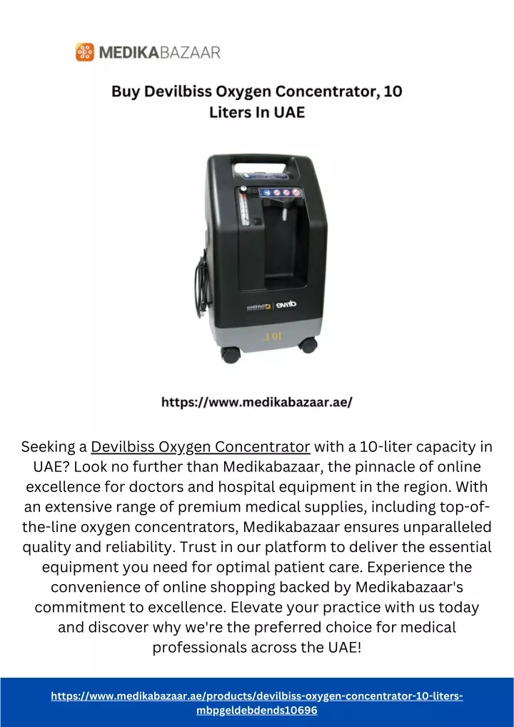 seeking a devilbiss oxygen concentrator with