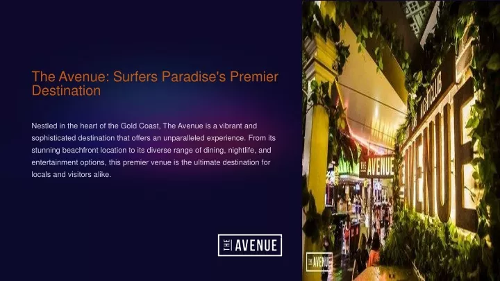 the avenue surfers paradise s premier destination