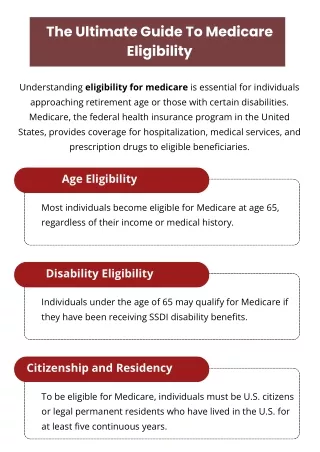 The Ultimate Guide To Medicare Eligibility