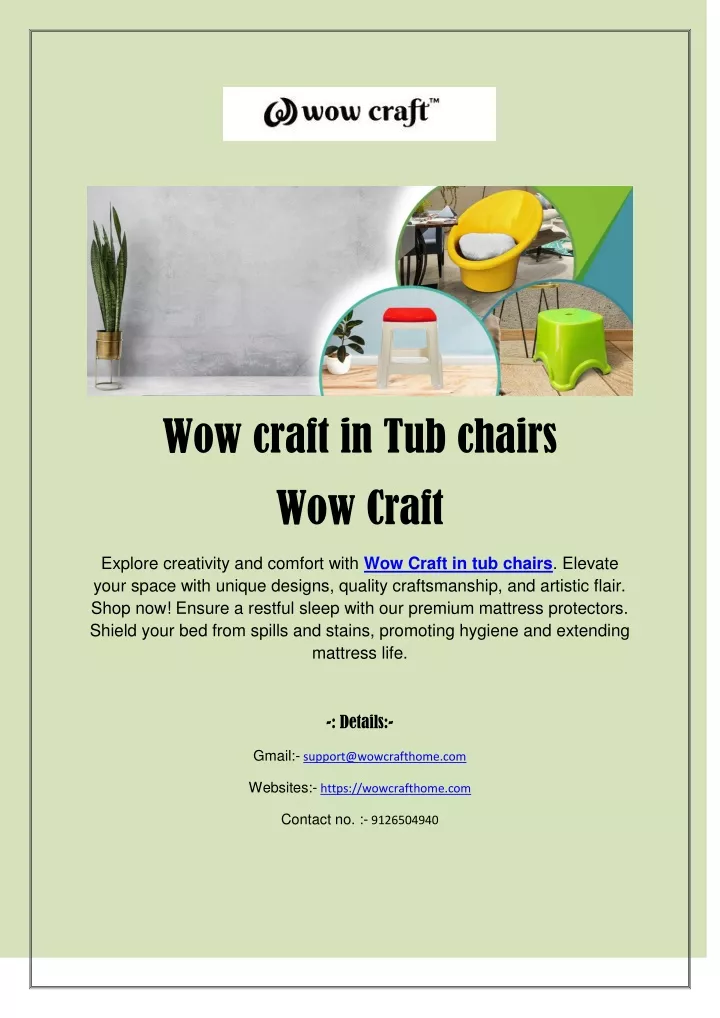 wow craft in tub chairs wow craft