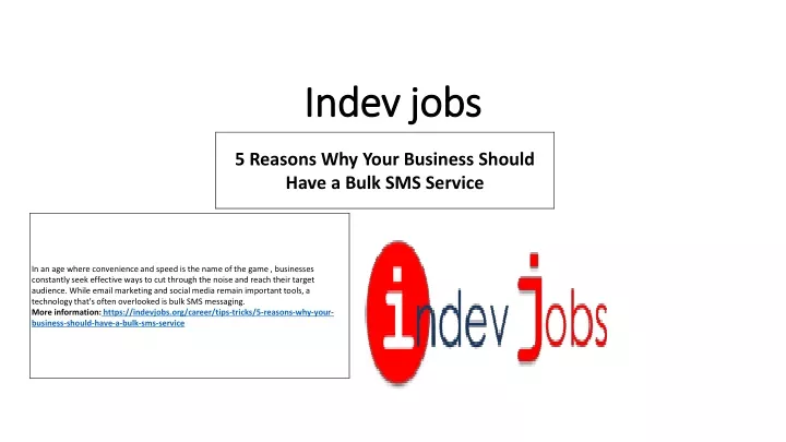 indev jobs